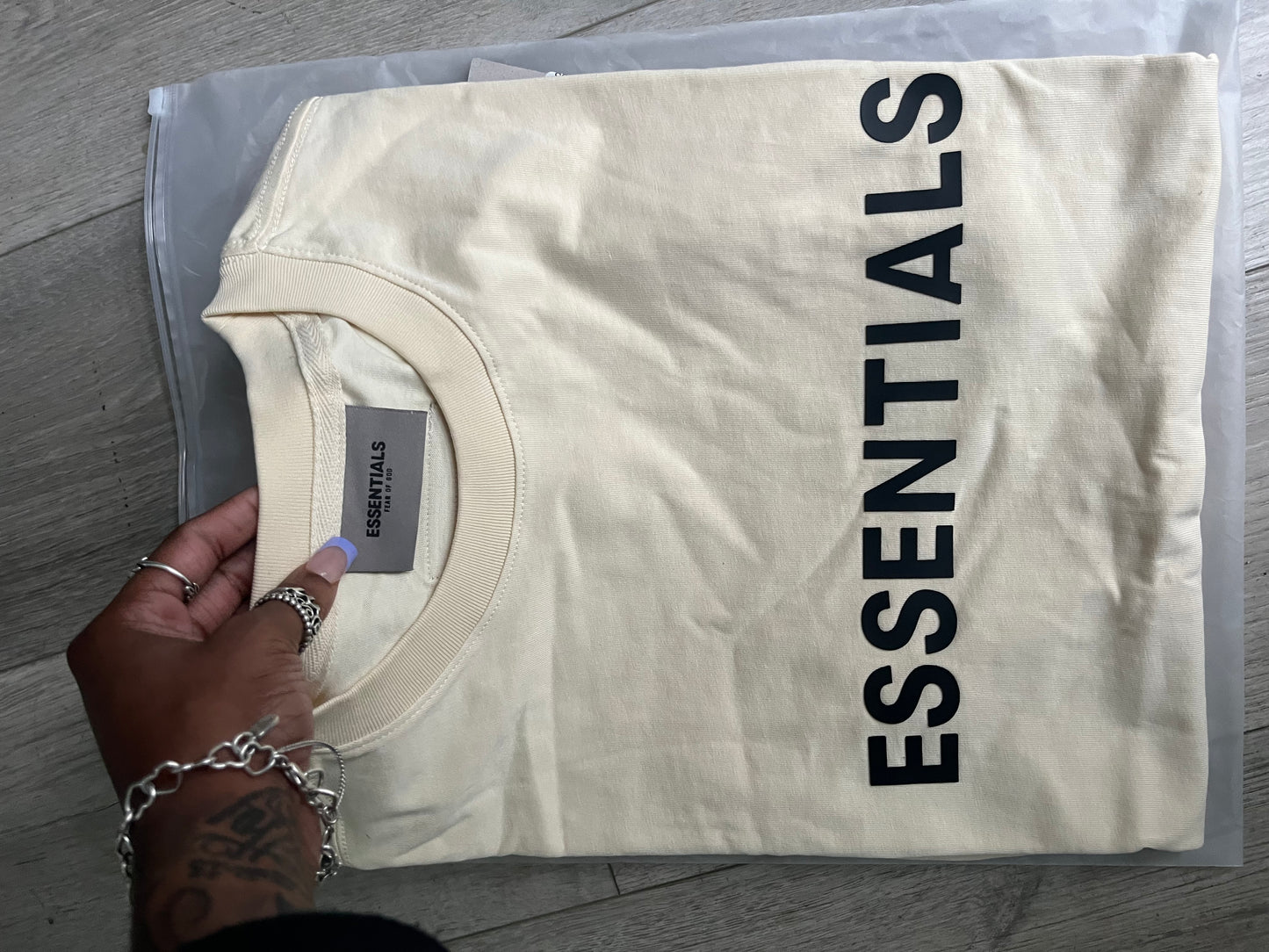 Essentials “Fear of God” Buttercream Tee