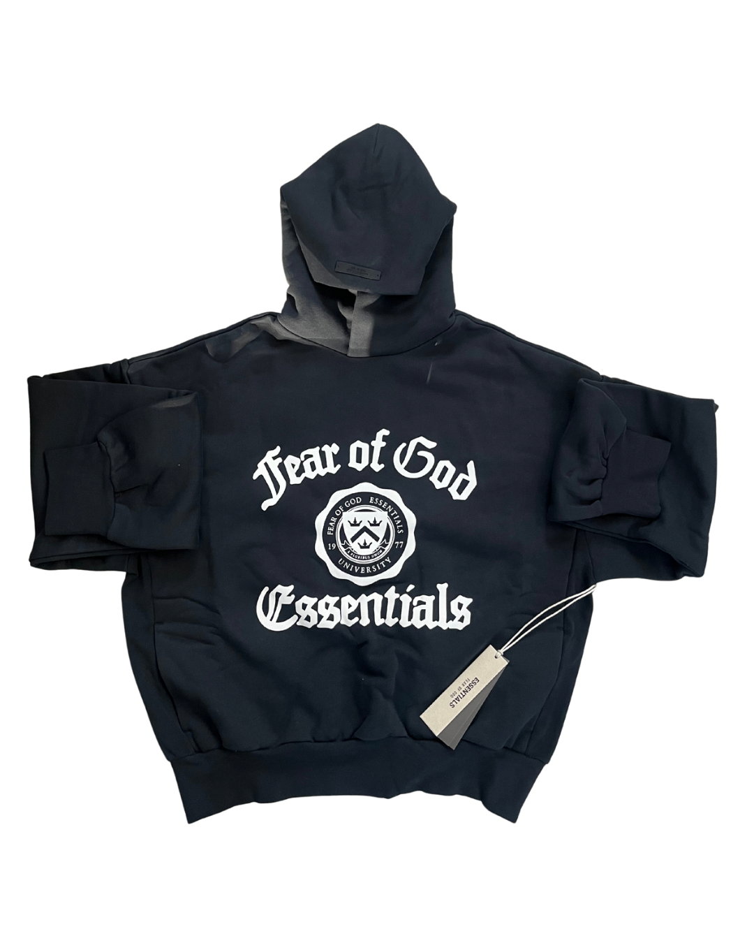 Essentials “Fear of God” Black Heavyweight Hoodie