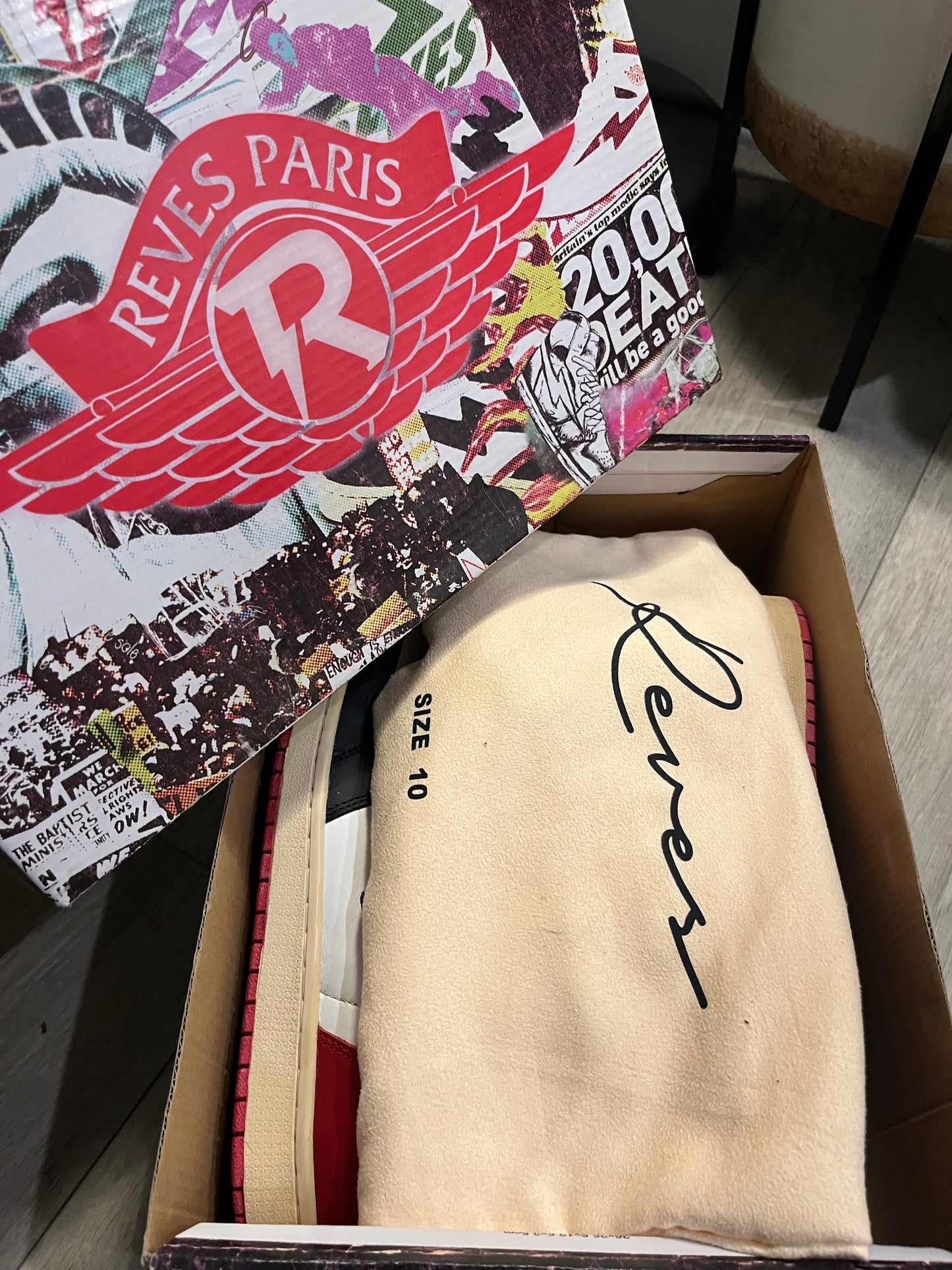 AUTOGRAPHED Reves Paris X Air Kiy “Black Toe”