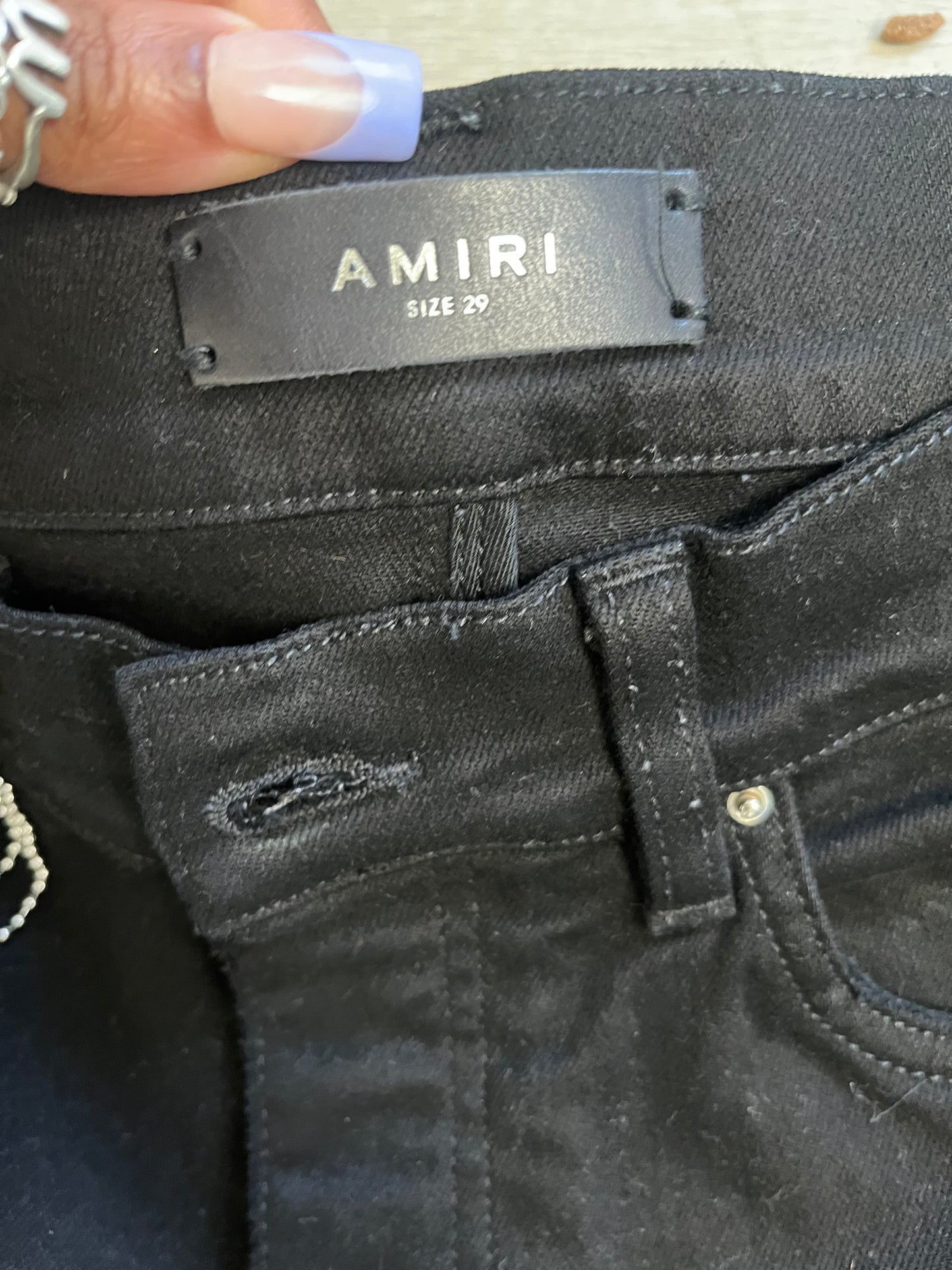 Amiri “Black Paisley” MX1 Denim Jeans