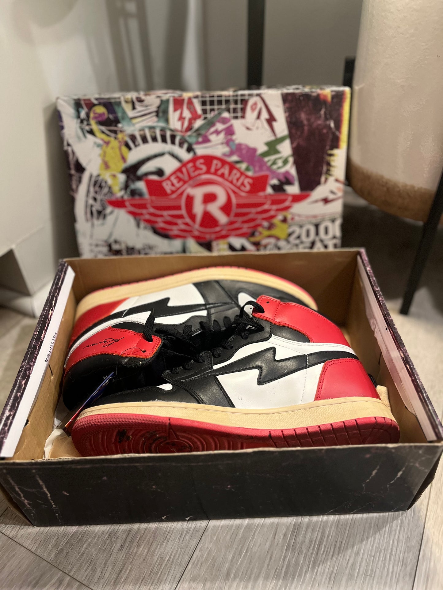 AUTOGRAPHED Reves Paris X Air Kiy “Black Toe”