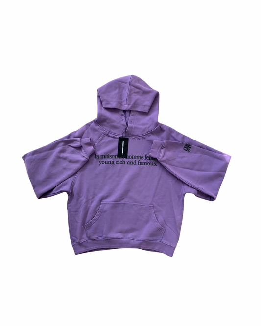 HOMME + FEMME Purple Hoodie